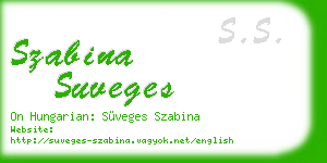 szabina suveges business card