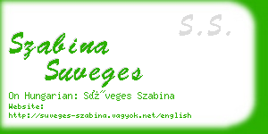 szabina suveges business card